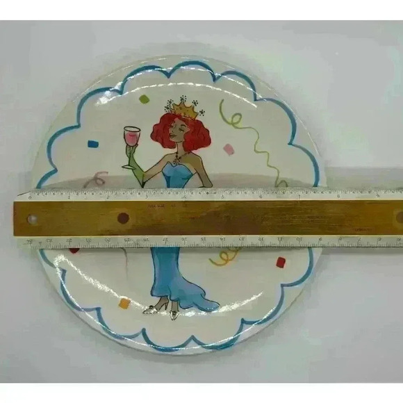 Kate Williams Design for Brylane Wishes - single plate Red Hair Princess Queen - Picture 4 of 11